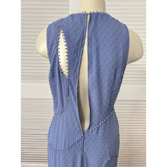 Talulah Sweet Allure Blue Cut Out Maxi Gown Size L Georgette Formal Dress - Picture 10 of 16